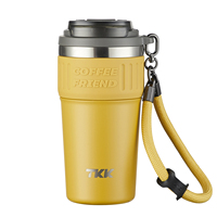 2025 Tasse de Voyage Isotherme Personnalisée au Laser, 630 ml, Double Paroi en Acier Inoxydable, Couvercles en Plastique Portables, Bouteille Sans BPA, Super Promo