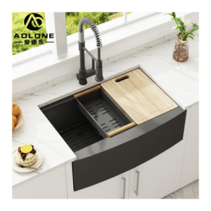 Tablier épais de style américain Tablier d'évier en acier inoxydable Tablier d'évier de cuisine de ferme brossé - Product Image 6