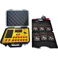 Système LED à 36 canaux pour feux froids ZZY, télécommande sans fil orange-jaune pour équipement de mariage, interrupteur de tir de feux d'artifice à fil de cuivre