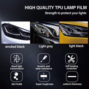 <span class=keywords><strong>Film</strong></span> de protection pour phares d'automobile noir fumé magnifique noir fumé PPF 0.3x15M TPU très bonne traction et Anti-<span class=keywords><strong>Collision</strong></span> - Product Image 5
