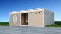 Cabine de douche et toilettes portables de luxe modernes en acier modulaire préfabriquées pour usage extérieur dans les écoles et les hôpitaux
