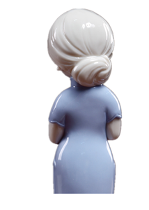 تمثال سيراميك ديكورات منزلية منحوتة بورسلين صيني أوروبي ترويج للفن الشعبي للنساء جنية OEM ODM تمثال نسائي - Product Image 5