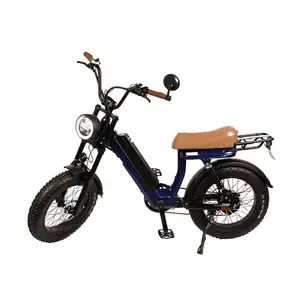 2021 오토바이 스타일 지방 타이어 전기 자전거 전기 지방 자전거 Bafang 모터 48V 19.2 Ah 배터리.