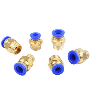 Huihong Pc Pneumatic Fittings Brass Plastic Threaded Straight <b>Connector</b> For Air Hose Quick Connect 8mm 10mm 12mm - Product Image 1