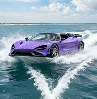 Supercar aquatique professionnelle de luxe en fibre de verre avec moteur hors-bord, vitesse maximale 50 km/h, pour la course sur lac et océan