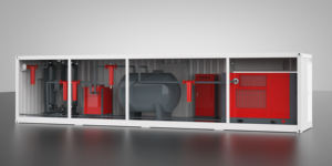 Ensemble <span class=keywords><strong>de</strong></span> <span class=keywords><strong>compresseur</strong></span> d'air conteneurisé clé en main, comprend tous les tuyaux et équipements électriques, il suffit <span class=keywords><strong>de</strong></span> brancher et <span class=keywords><strong>de</strong></span> démarrer - Product Image 1