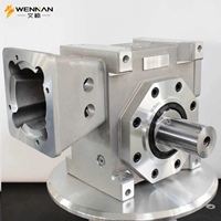 Réducteur à vis sans fin à double entraînement de fabrication chinoise, boîte de vitesses à angle droit de haute précision 1 arcmine