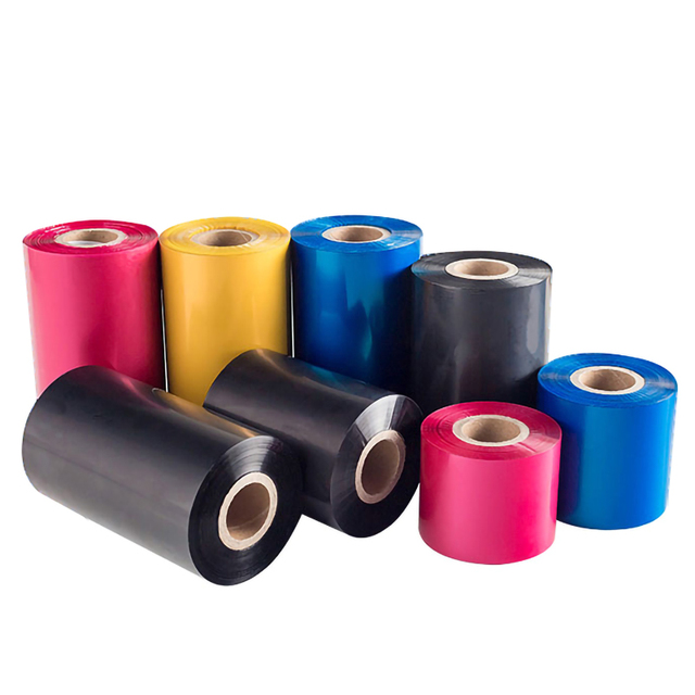 Factory Price Premium Wax/Resin TTR Ribbon Multicolored Thermal Transfer Ribbon Wax Resin Ink Pink