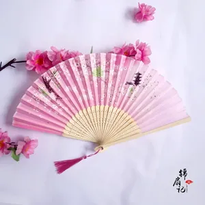 พัดไม้ไผ่ลายพื้นเมืองสไตล์นางฟ้า ขนาด 21 ซม. 8 นิ้ว สำหรับตกแต่งบ้าน งานดนตรี และงานศิลปะเพื่อความรัก เหมาะสำหรับเป็นของขวัญส่งเสริมการขายทางธุรกิจ - Product Image 2