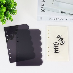 New Acrylic Hội Đồng Quản Trị Ngân Sách Chất Kết Dính Bìa Hoa Phong Cách 6 Vòng Lá Lỏng Lẻo Rõ Ràng Trong Suốt Frosted Máy Tính Xách Tay Bìa A6 Acrylic Chất Kết Dính - Product Image 3