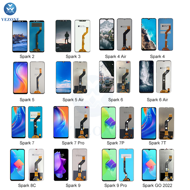 Pantalla Para Tecno Phone Part for Tecno Lcd Display Screen Replacement for Tecno Kf6 Bd3 Kf7 Kf8 X650 X624 X653 Lcd