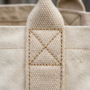 Custom Fashion Oversized Tote <b>Bags</b> for Women Eco-Friendly Rope Handle Canvas with Zipper Closure and Custom Printed Logo - Product Image 5