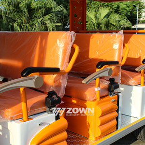 Bus touristique électrique ZOWN 14 places, véhicule de tourisme à basse vitesse, design orange de dessin animé - Product Image 3