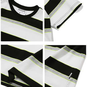 All'ingrosso moda giovani T-shirt strisce estive <span class=keywords><strong>abbigliamento</strong></span> Casual <span class=keywords><strong>abbigliamento</strong></span> all'ingrosso uomo - Product Image 6