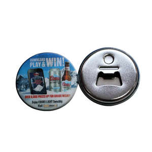 Tùy chỉnh vòng tủ lạnh nam châm bia mở chai 58mm huy hiệu thiếc nút mở chai - Product Image 6