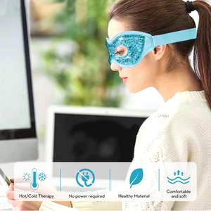 재사용 얼음 아이 마스크 냉각 패치 핫/콜드 젤 비즈 아이 마스크 다크 서클, 편두통, 스트레스 릴리프 - Product Image 2