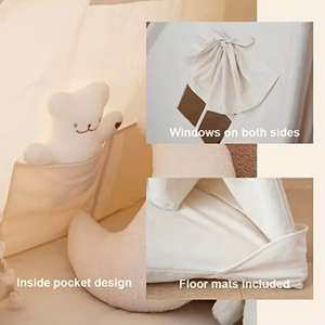 Tente de jeu intérieure Princesse pour bébé, tente indienne en coton pour enfants, maison de jeu tipi pour garçons et filles - Product Image 3