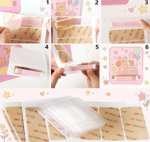 Funda Autoadhesiva para Tarjetas de Dinero, Cubierta de Plástico Transparente, Envase Tipo Blíster para Bálsamo Labial - Product Image 3