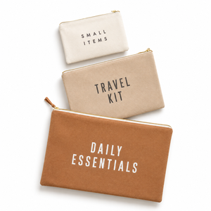 Fashionable Custom Size Recycled Cotton Canvas Cosmetic Make Up Bag Canvas Makeup Bag With Printing Logo - Product Image 1