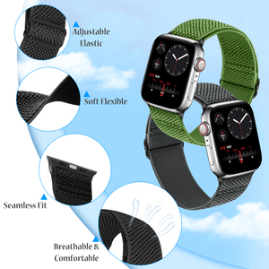 Elástica Nailon Correa para <span class=keywords><strong>Apple</strong></span> <span class=keywords><strong>Watch</strong></span> 38mm 40mm 41mm 42mm 44mm 45mm 46mm 49mm <span class=keywords><strong>Apple</strong></span> <span class=keywords><strong>Watch</strong></span> Series 10 9 8 <span class=keywords><strong>7</strong></span> 6 5 4 3 2 1 SE - Product Image 4