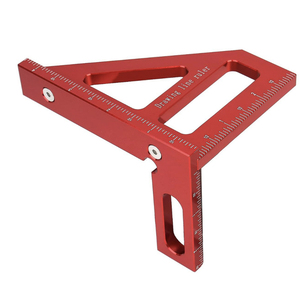 Règle de marquage de charpentier multifonctionnelle Jauge d'angle pour le travail du bois Rapporteur carré Règle de ligne de dessin - Product Image 2