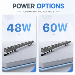 Projecteur mural LED 48W DMX RGBW AC85-265V IP66 pour <span class=keywords><strong>viaduc</strong></span>, passerelle, façade latérale et aménagement paysager - Vente en gros usine - Product Image 4