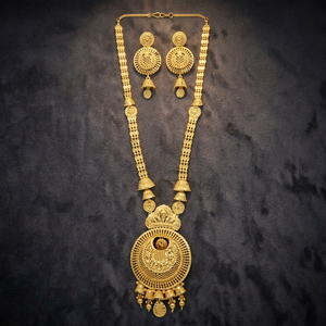 Collares Largos de Moda al por Mayor, Chapados en Oro de 14K, 18K y 24K, Conjunto de Joyería de Diseño Tradicional, Conjunto de Joyería Larga con Micrones - Product Image 1