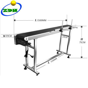 مصنع الجملة الناقل التعبئة ماكينة سير ناقل المطاط والناقلات مع قضيب جانبي - Product Image 2