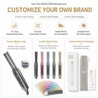 Plancha de Pelo Eléctrica Torlin Factory, Color Gris Plateado, con Iones Negativos PTC, para Uso en Hoteles, Cuidado del Cabello, Plancha Plana para Cabello Corto, 450 Grados, Plancha Delgada