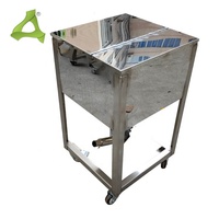 Bidoni di stoccaggio industriali personalizzati in materiale plastico inossidabile serbatoio di stoccaggio verticale in plastica a Pellet Silo per granuli di plastica