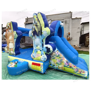 <span class=keywords><strong>Château</strong></span> gonflable pour enfants sur le thème des chiens bleus avec toboggan, combo gonflable pour location de fête, <span class=keywords><strong>château</strong></span> gonflable pour tout-petits, utilisation en extérieur - Product Image 2
