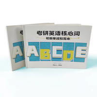Cahier d'exercices de mots pour enfants et adultes A4, impression de logo personnalisé, reliure adhésive, cahier d'exercices d'écriture de mots en anglais