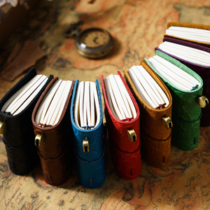 Seyahat el kitabı mini versiyonu MINI gevşek yaprak not defteri kafa katman dana cep günlüğü dizüstü - Product Image 2