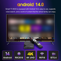 Topleo Tv Box Android Stb Set Top Box Smart H96 Max Rk3518 4K Android 14 Tv Box Android 4K