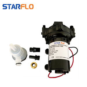 Kit de pompe de nettoyage haute pression 12V/24V CC, pompe à diaphragme 5D, pompe auto-amorçante pour camping-car, yacht, utilisation marine - Product Image 1