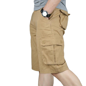 กางเกงขาสั้นผู้ชายยาวถึงเข่ามีกระเป๋าหลายกระเป๋า - Product Image 2