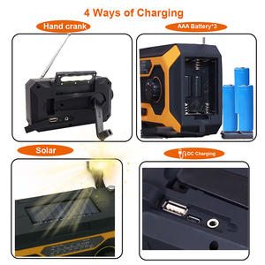 Máy Phát Điện Xoay Tay Quét Kỹ Thuật Số <span class=keywords><strong>Rd612</strong></span> Mới Đèn Pin Led Quay Tay Đèn Tự Đọc Nguồn Radio Năng Lượng Mặt Trời - Product Image 4