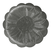 Nouvelles Assiettes de Présentation en Plastique de Luxe Tendance, Motif Floral Pigmenté, pour Mariages, Hôtels, Fêtes, Vaisselle de Dîner Fujian, Usage Domestique