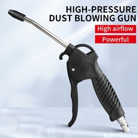 Pistolet souffleur d'air industriel _ Volume élevé, buse de débit d'air de protection, accessoires de compresseur d'air pneumatique pour le nettoyage de la poussière