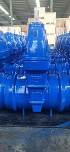 Alimentation en <span class=keywords><strong>eau</strong></span> <span class=keywords><strong>Potable</strong></span> NRS, volant à main en fonte Ductile, vanne de porte d'extrémité à Double douille pour tuyau en PVC - Product Image 6