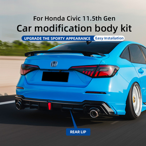 Kit Carrozzeria Completo Yofer: Labbro Anteriore, Minigonne Laterali, Diffusore Posteriore e <span class=keywords><strong>Spoiler</strong></span> per <span class=keywords><strong>Honda</strong></span> <span class=keywords><strong>Civic</strong></span> 11a Gen 2025 2026 Anyo Pro Upgrade - Product Image 3