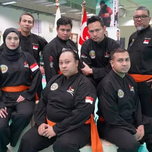 ชุดยูนิฟอร์มศิลปะการต่อสู้คุณภาพสูง สีน้ำเงิน ดำ ขาว สำหรับการแข่งขัน เพนคัค ซิลัต - Product Image 5