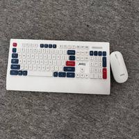 Keyboard dan Mouse Nirkabel 2.4G Slim Combo Dual Mode, Set Keyboard dan Mouse Gaming untuk Laptop/PC