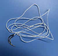 Fil de suture en fibre UHMWPE à surface lisse et haute résistance, non résorbable, tressé, pour chirurgie