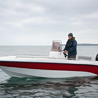 Bateau de pêche Chaser 430 de 4,3 m avec coque en fibre de verre pour les loisirs sur les lacs et les rivières