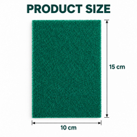 Tampon à récurer en carbure de silicium avec support en fibre abrasive de polyester, outil de nettoyage multi-usages pour évier de cuisine, casseroles, poêles et vaisselle