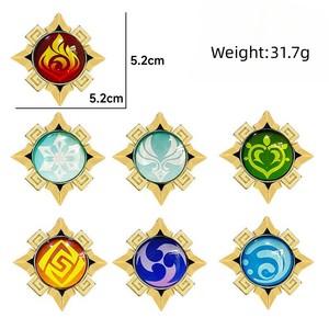 42 designs Jeu <span class=keywords><strong>Genshin</strong></span> Impact Oeil de Dieu <span class=keywords><strong>Porte</strong></span>-clés Liyue Fontaine Métal Double Face Transparent Pendentif <span class=keywords><strong>Porte</strong></span>-clés - Product Image 6