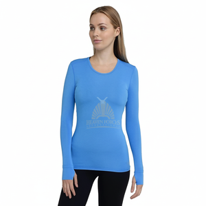Top corto transpirable de manga larga resistente a los impactos para mujer, Top de gimnasio sin costuras para deportes, Yoga, entrenamiento informal, Top versátil para correr - Product Image 1