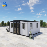 Kit de conteneur modulaire extensible de luxe avec panneaux sandwich respirants