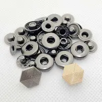 OEM/ODM Design Press Studs For Clothing Logo Embossed Jeans Metal Snap Button